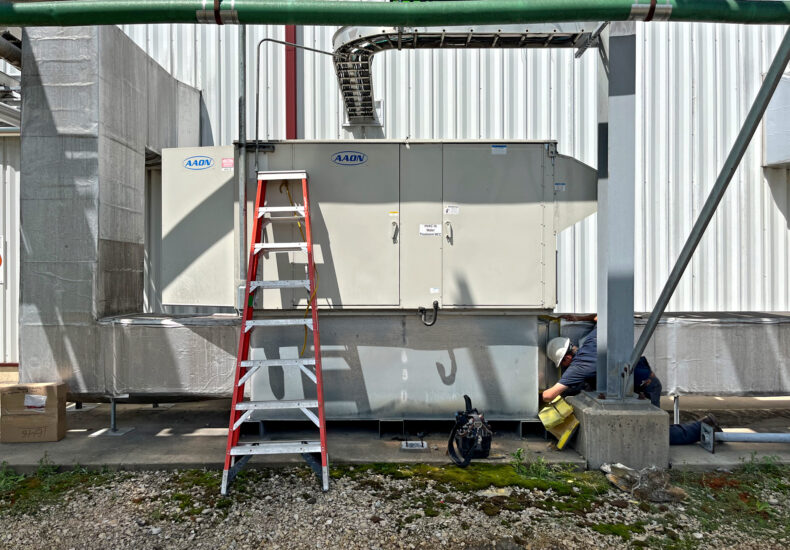 commercial HVAC heating and air unit